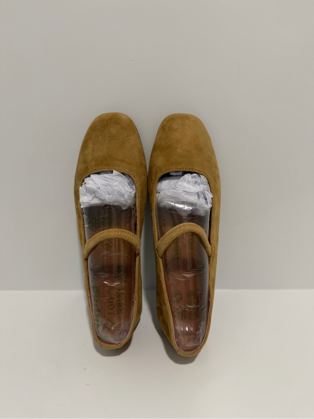 NEW Madewell The Greta Ballet Flat in Olive Surplus suede NN046 size 7.5 - Picture 10 of 11